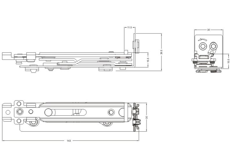 輕型隱藏式合頁(yè) C-15823-003